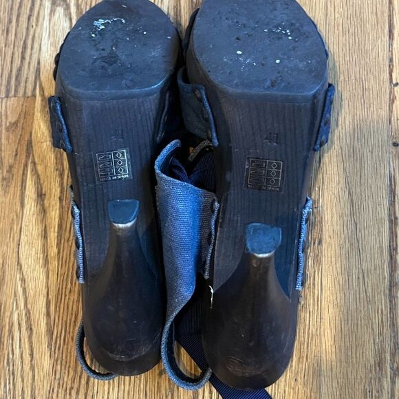 Stella McCartney Blue Denim Lace Up High Heels Sandals Women's Sz EU 41 US 10.5 - Picture 8 of 8